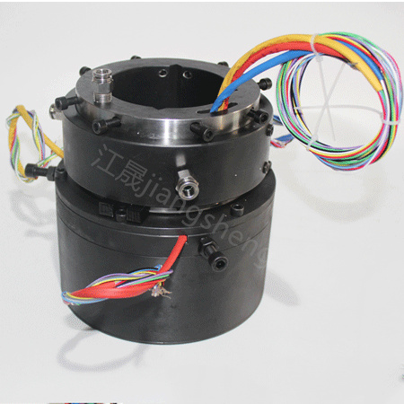 江晟机器人焊接设备专用气电一体式过孔导电滑环